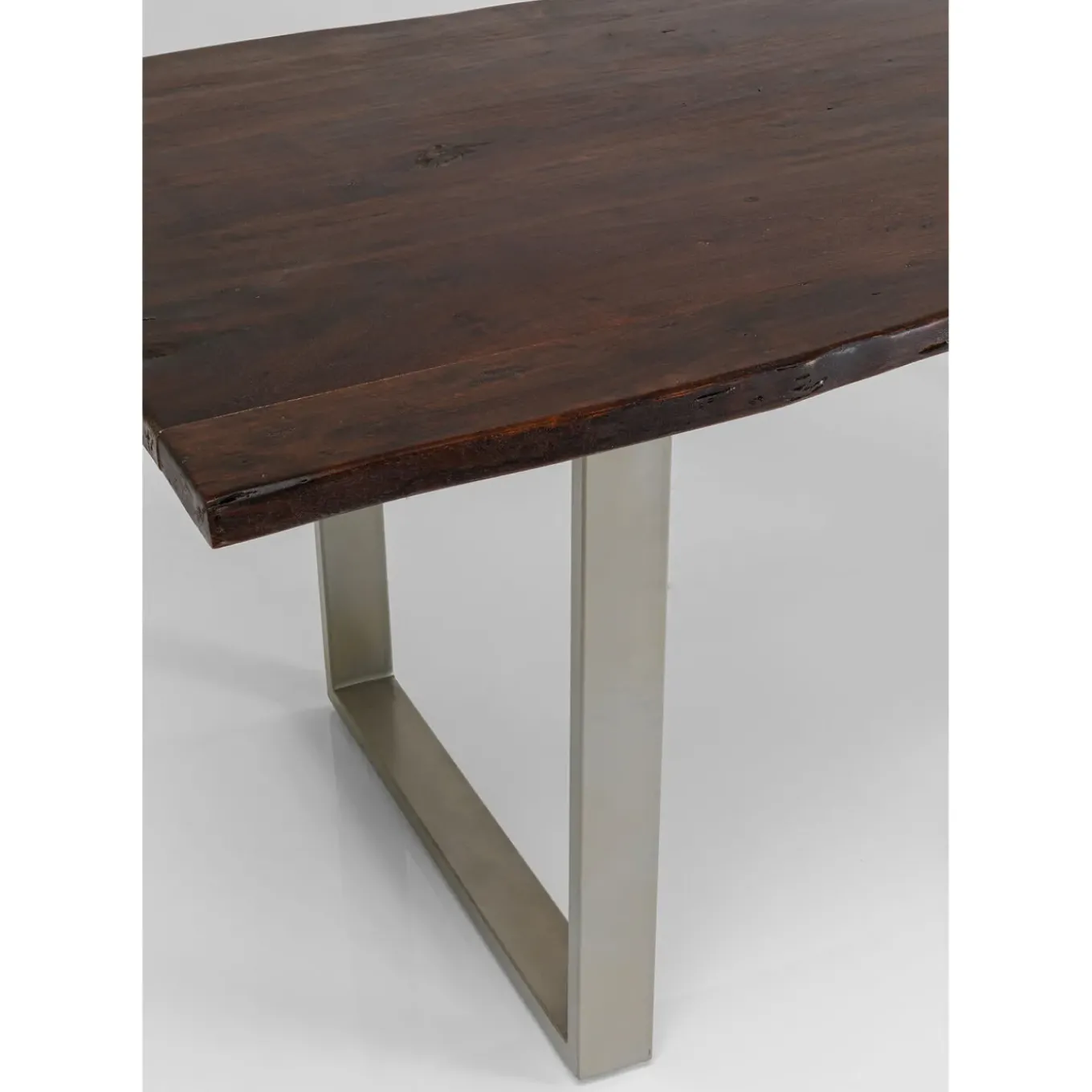 Table Harmony Fonce Argente 200X100