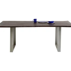 Table Harmony Fonce Argente 200X100