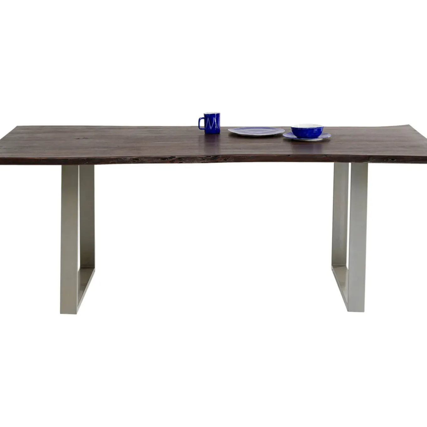 Table Harmony Fonce Argente 200X100