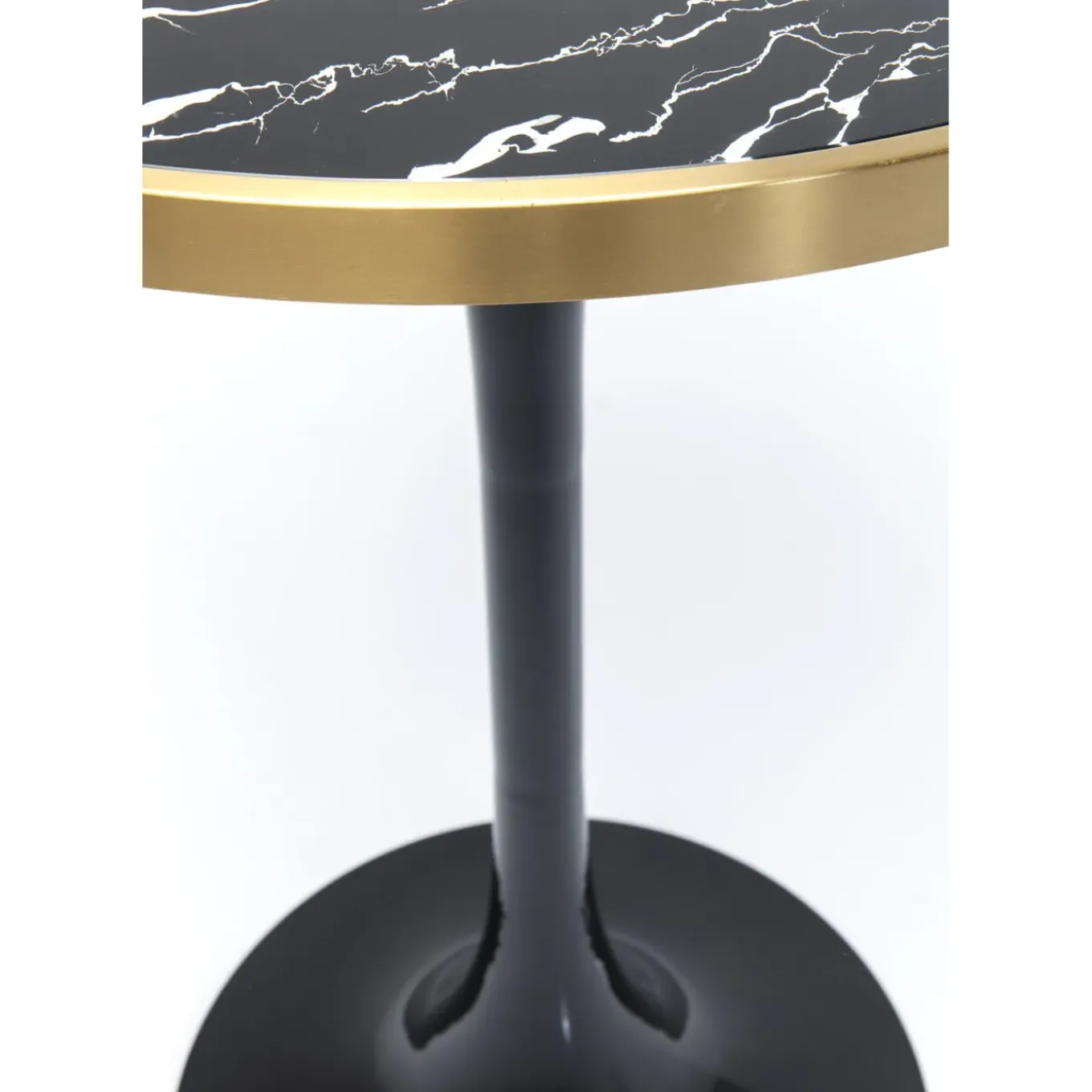 Table Haute San Remo Noir Rond 100X70Cmo