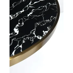 Table Haute San Remo Noir Rond 100X70Cmo