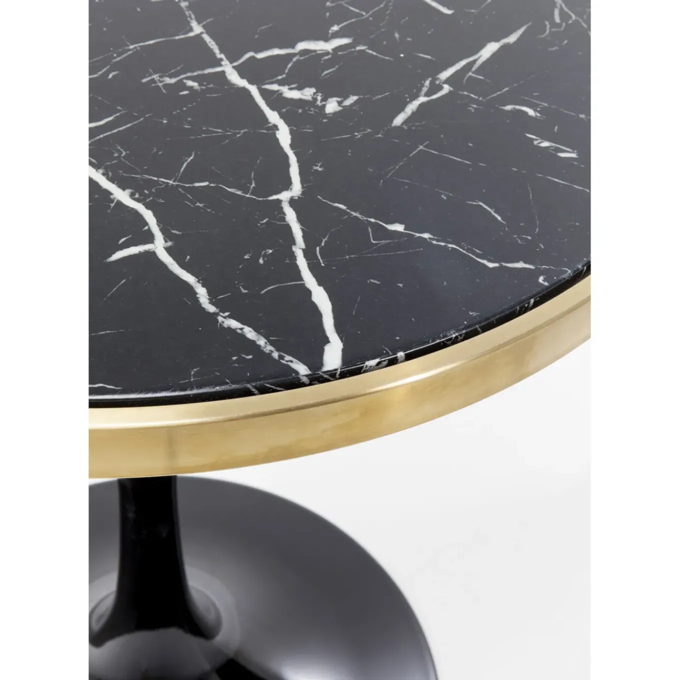 Table Haute San Remo Noir Rond 100X70Cmo