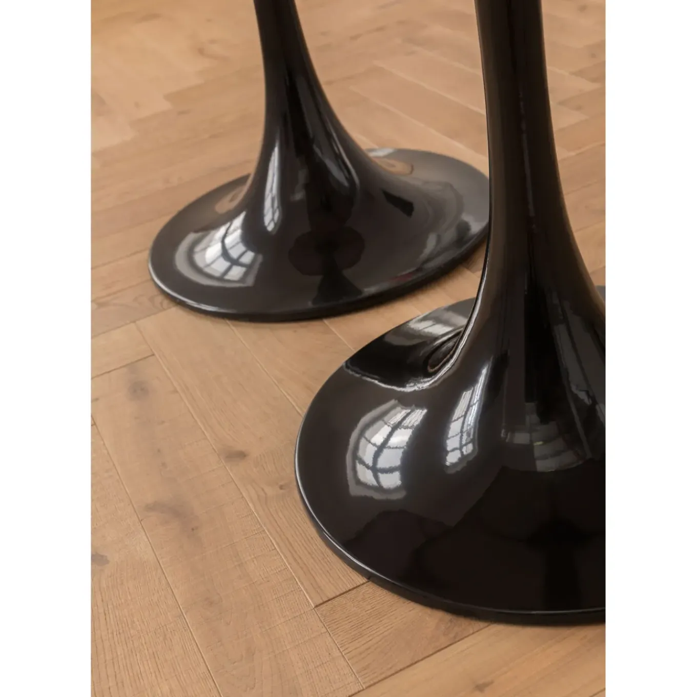 Table Haute San Remo Noir Rond 100X70Cmo