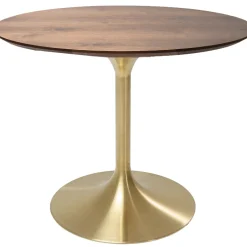 Table Invitation Noyer-Laiton O90Cm
