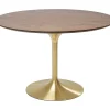 Table Invitation Noyer-Laiton O120Cm