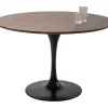 Table Invitation Set Noyer Noir O120Cm