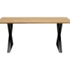 Table Jackie Chene Cross Noir 180X90Cm