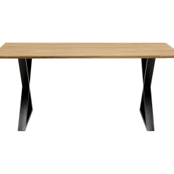 Table Jackie Chene Cross Noir 180X90Cm