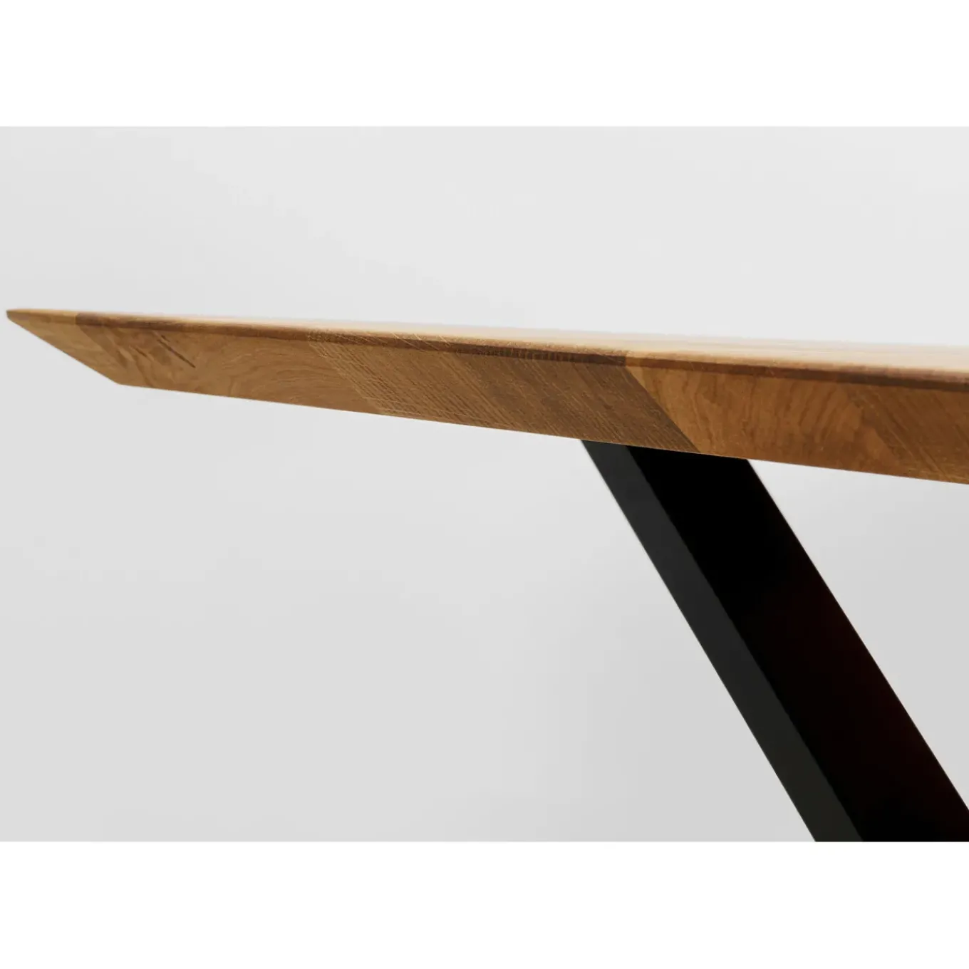 Table Jackie Chene Cross Noir 180X90Cm