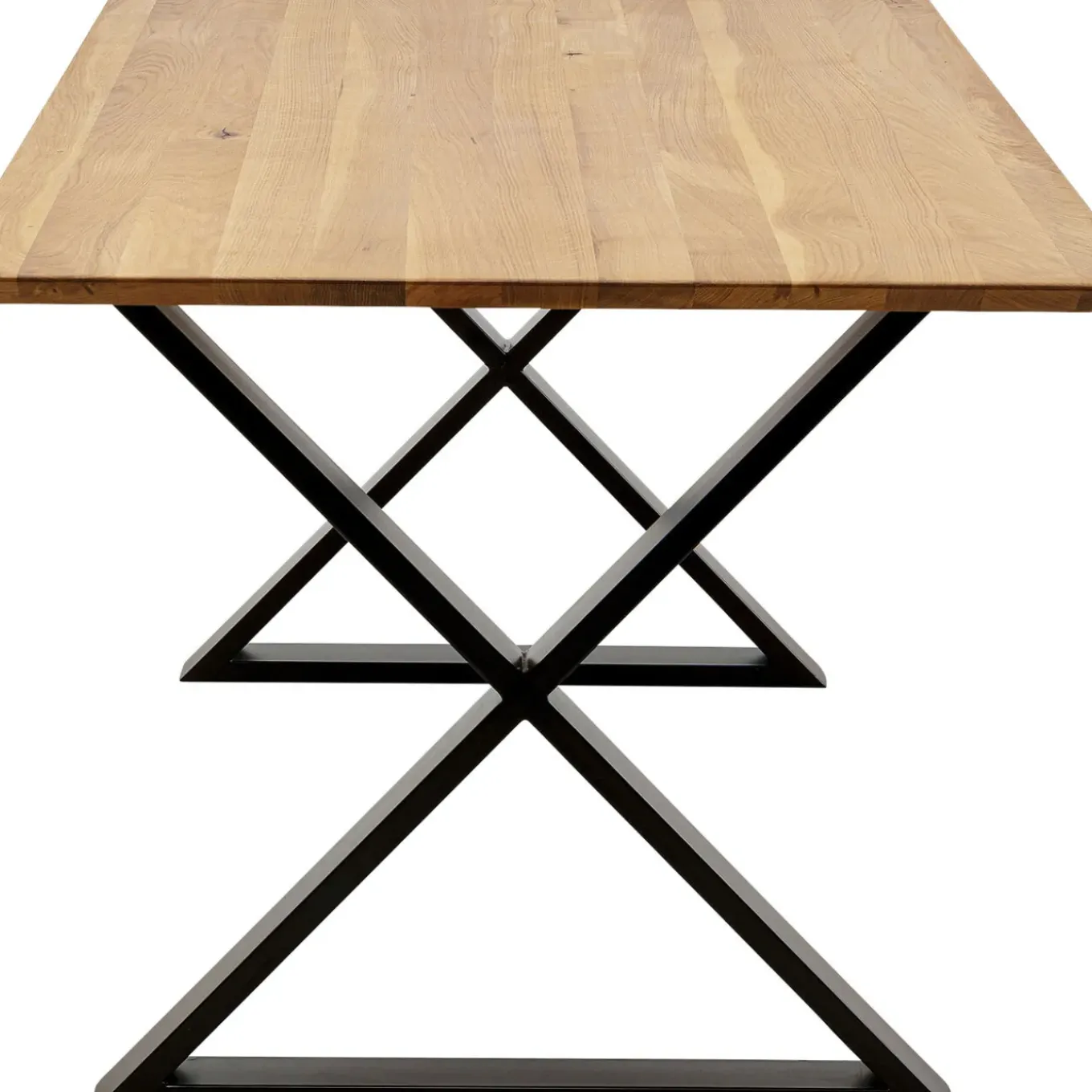 Table Jackie Chene Cross Noir 180X90Cm