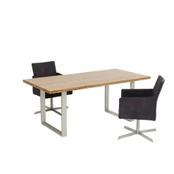 Table Jackie Chene-Argente 160X80
