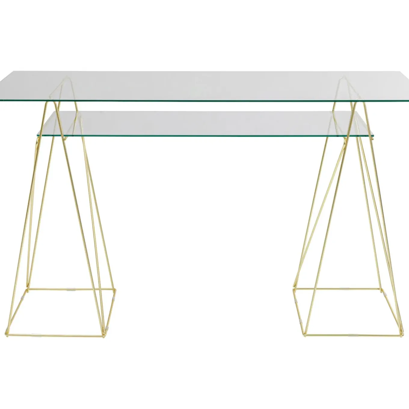 Table Polar Laiton-Verre Trempe 8Mm