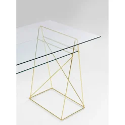 Table Polar Laiton-Verre Trempe 8Mm