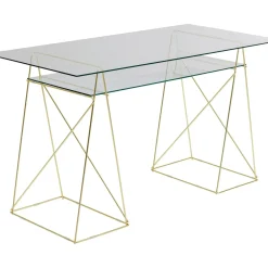 Table Polar Laiton-Verre Trempe 8Mm