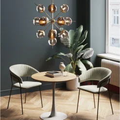Table Schickeria Chene Blanc O80Cm