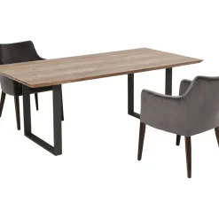 Table Symphony Acier Brut 180X90