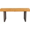 Table Symphony Chene Acier Brut 160X80