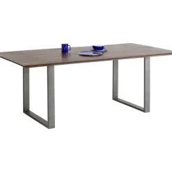 Table Symphony Fonce Acier Brut 160X80
