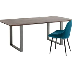 Table Symphony Fonce Acier Brut 160X80