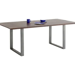 Table Symphony Fonce Acier Brut 180X90