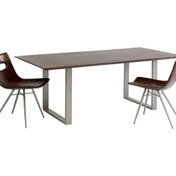 Table Symphony Fonce Argente 180X90