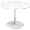 Table Veneto Marbre Blanc O110Cm