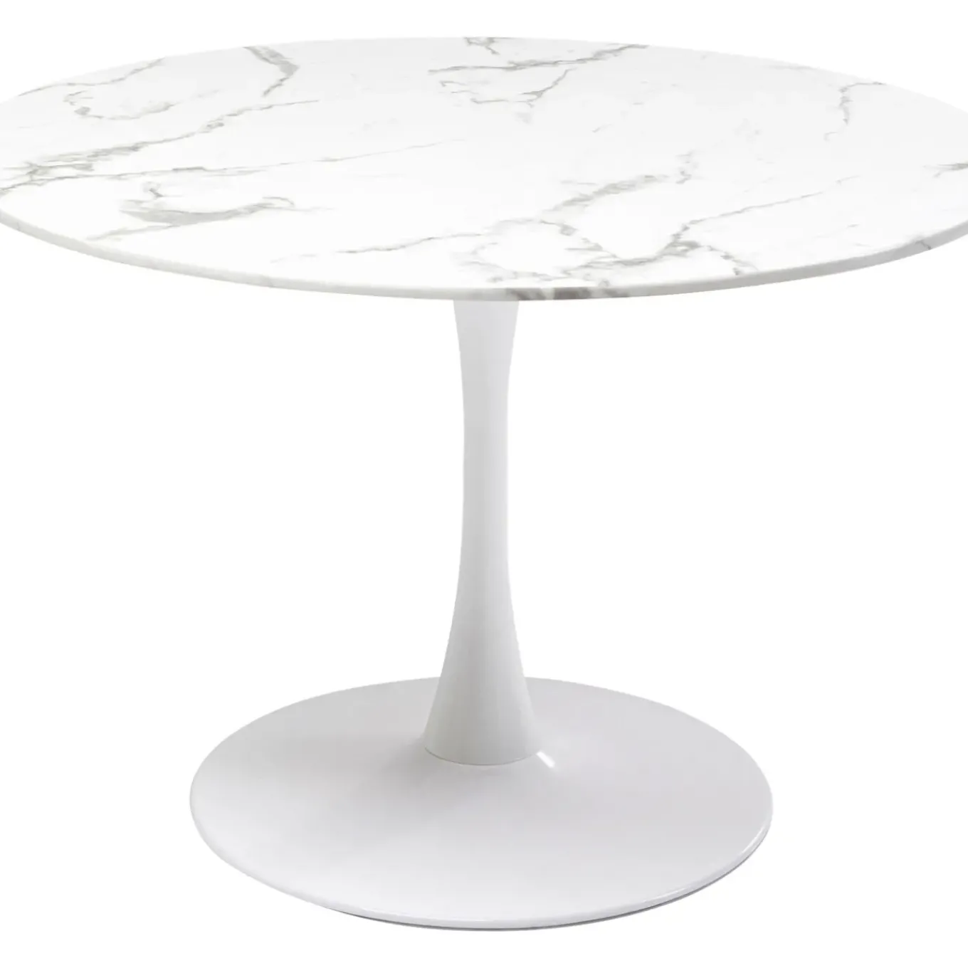 Table Veneto Marbre Blanc O110Cm