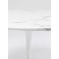 Table Veneto Marbre Blanc O110Cm