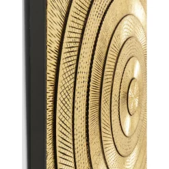 Tableau Décoratif Art Circle Dore 120X120
