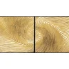 Tableau Décoratif Wave Dore (2/Set)