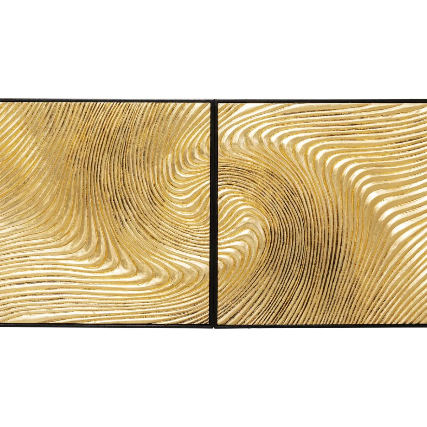 Tableau Décoratif Wave Dore (2/Set)
