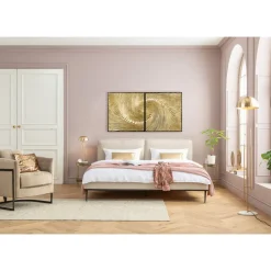 Tableau Décoratif Wave Dore (2/Set)