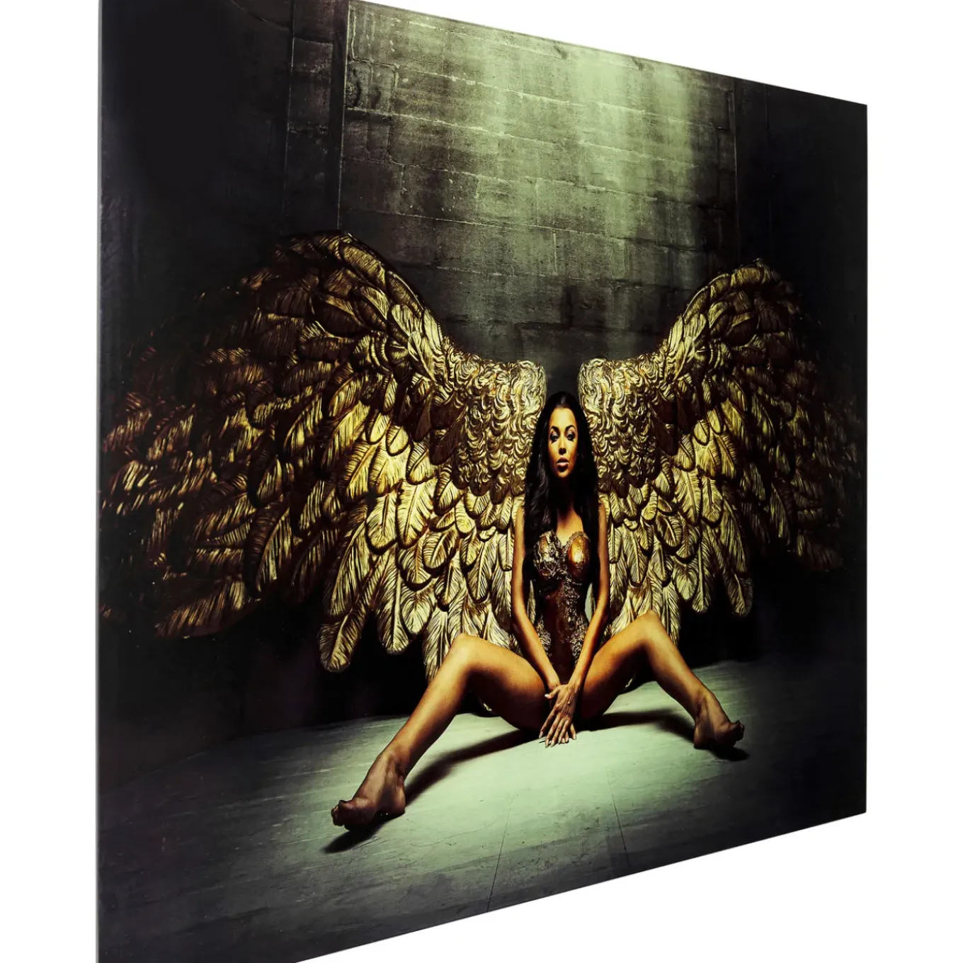 Tableau En Verre Angelwings 120X80Cm
