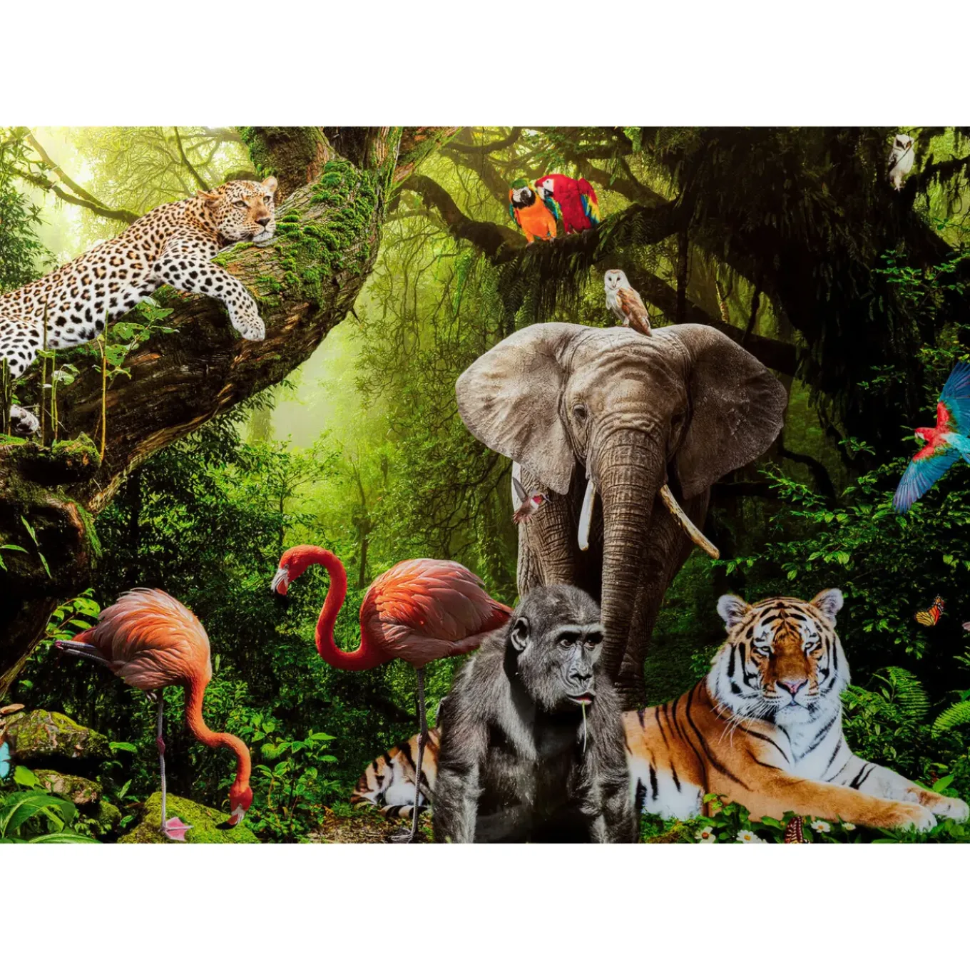 Tableau En Verre Animal Paradise 150X100Cm