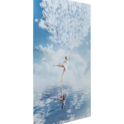 Tableau En Verre Balloon Girl 100X150Cm