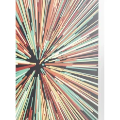 Tableau En Verre 3D Light Speed 100X100Cm
