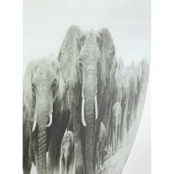 Tableau En Verre Elephant Walk O120Cm