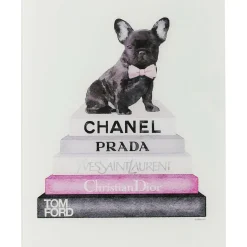 Tableau En Verre Fashion Dog 60X80Cm