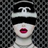 Tableau En Verre Fashion Haircut 80X80Cm