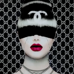 Tableau En Verre Fashion Haircut 80X80Cm