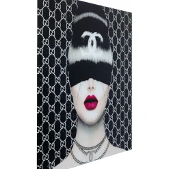 Tableau En Verre Fashion Haircut 80X80Cm