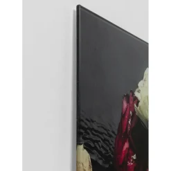 Tableau En Verre Flower Art Lady 120X120Cm