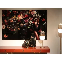 Tableau En Verre Flowery Shoulder View 150X100Cm