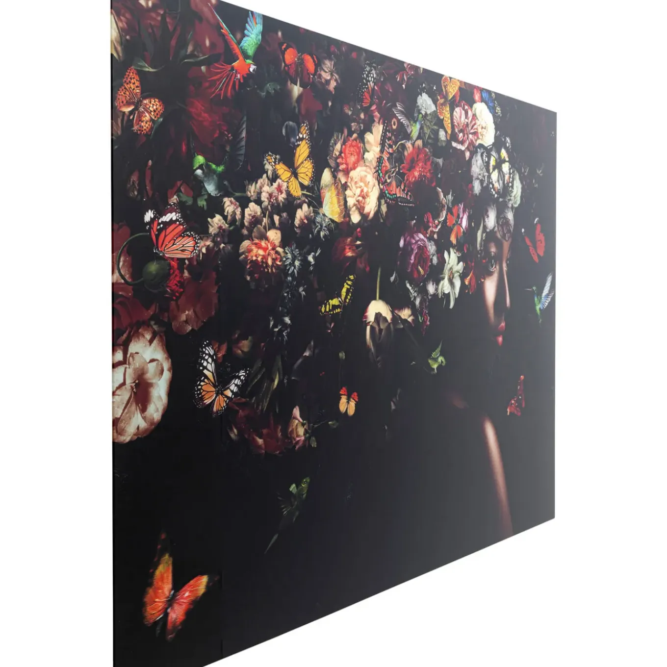 Tableau En Verre Flowery Shoulder View 150X100Cm