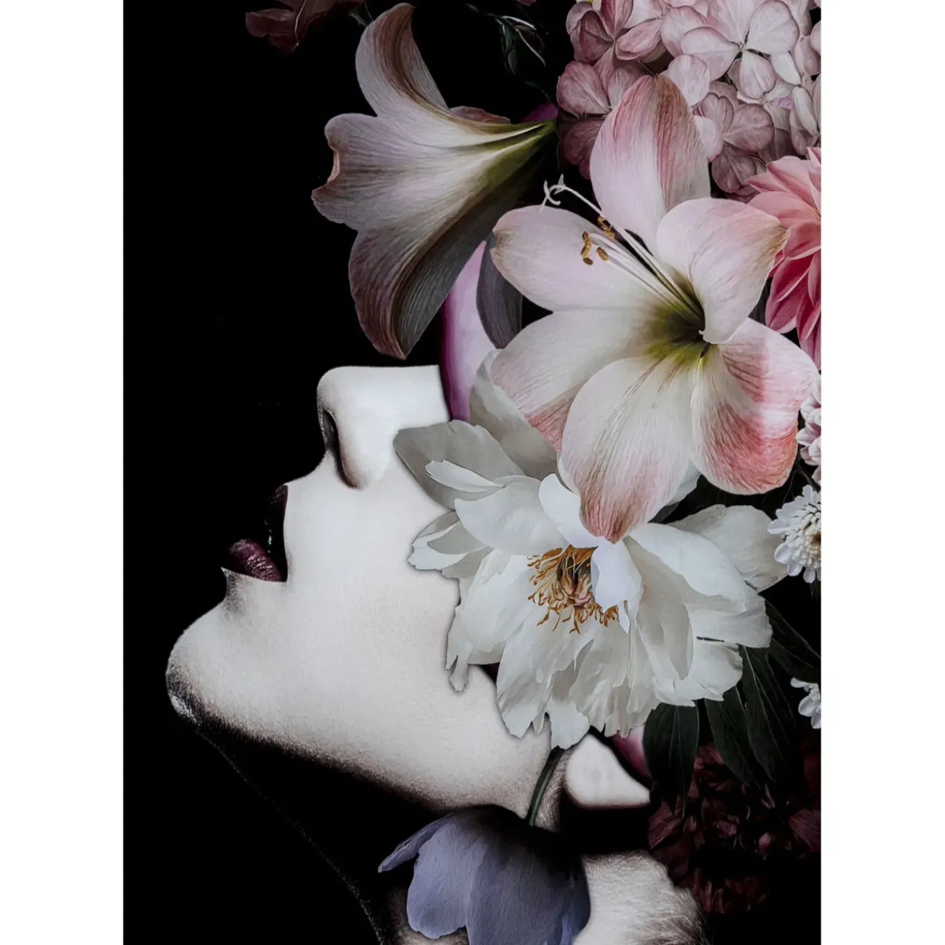Tableau En Verre Flowery Beauty 80X120Cm
