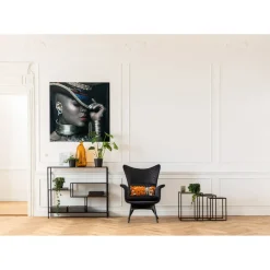 Tableau En Verre Foxy Lady 120X120Cm