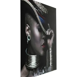 Tableau En Verre Foxy Lady 120X120Cm