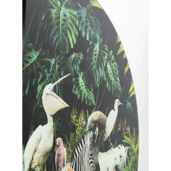 Tableau En Verre Jungle Animals O120Cm