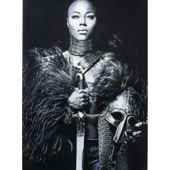 Tableau En Verre Lady Knight 100X150Cm
