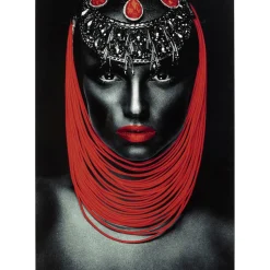 Tableau En Verre Lady Lips Red 80X120
